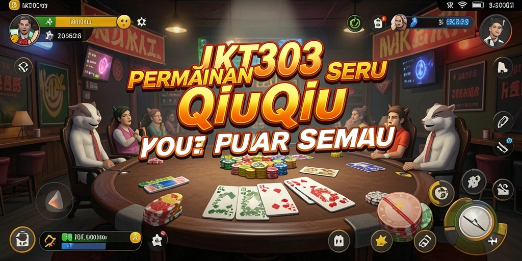 Tampilan gameplay seru dalam JKT303 QiuQiu.