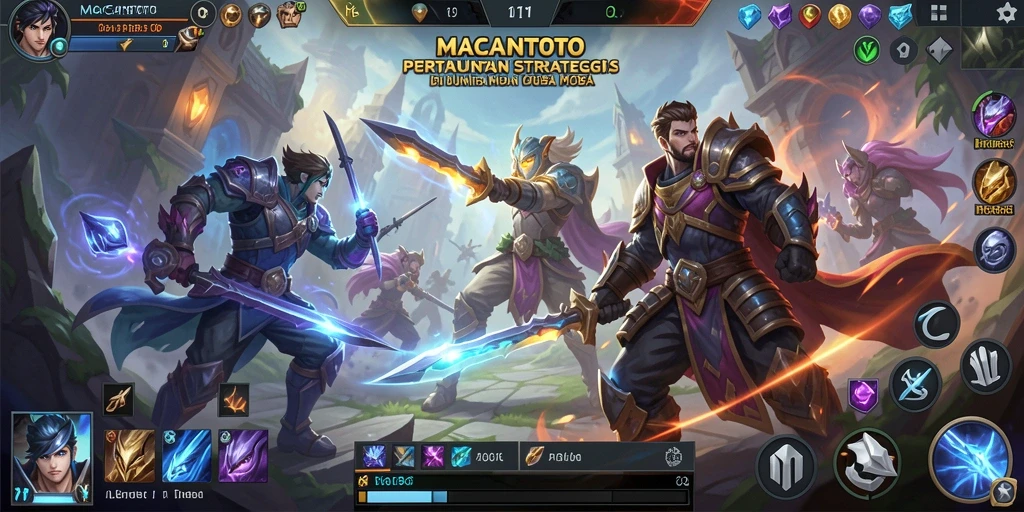 Gameplay seru dan strategis dari MACANTOTO dalam pertempuran tim.