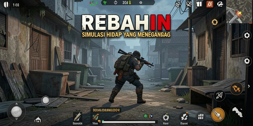 Tangkapan layar gameplay REBAHIN yang menampilkan interaksi karakter yang mendalam.