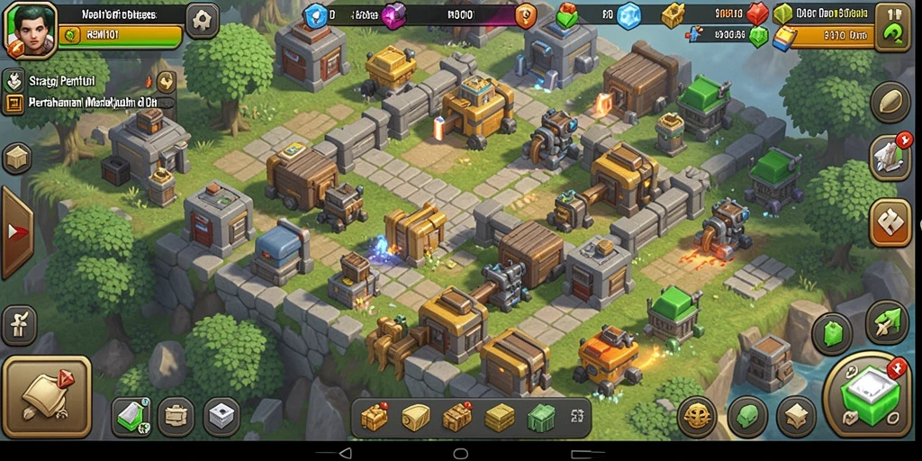 Tampilan gameplay menakjubkan dari REMI101 dalam aksi Tower Defense.