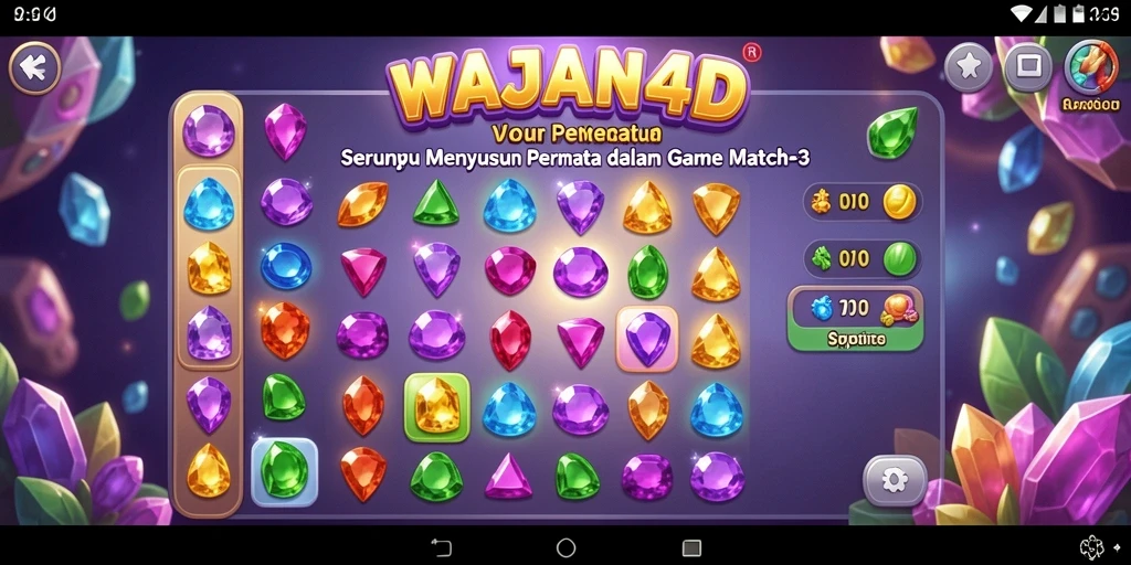 Tampilan gameplay seru dan penuh warna di WAJAN4D.
